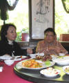 Mary and
          Deng Lin at lunch on 13 Oct. 2010