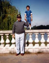 Michael with his father in London in 1983
